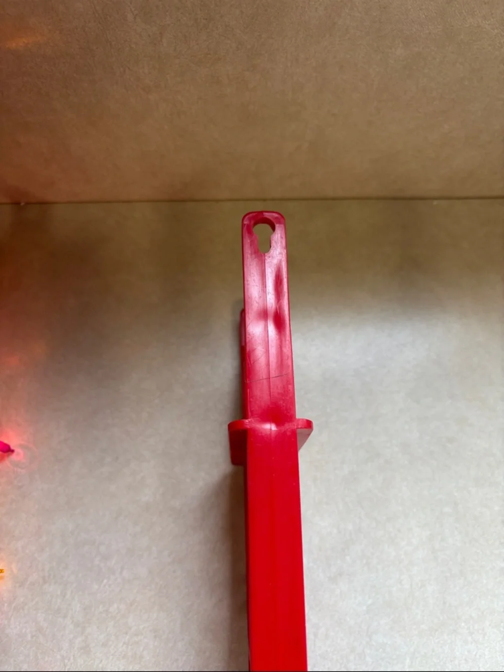 Holiday Light Wrap Storage Red Plastic Christmas Garland Garage Attic Organizer